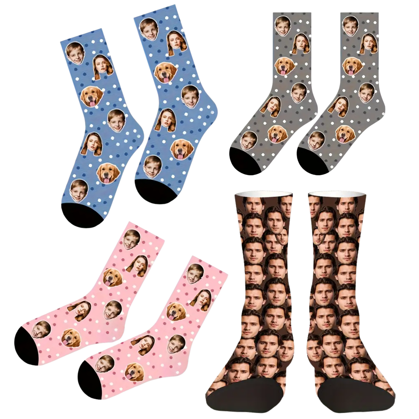 Custom Face Socks 1 Pair