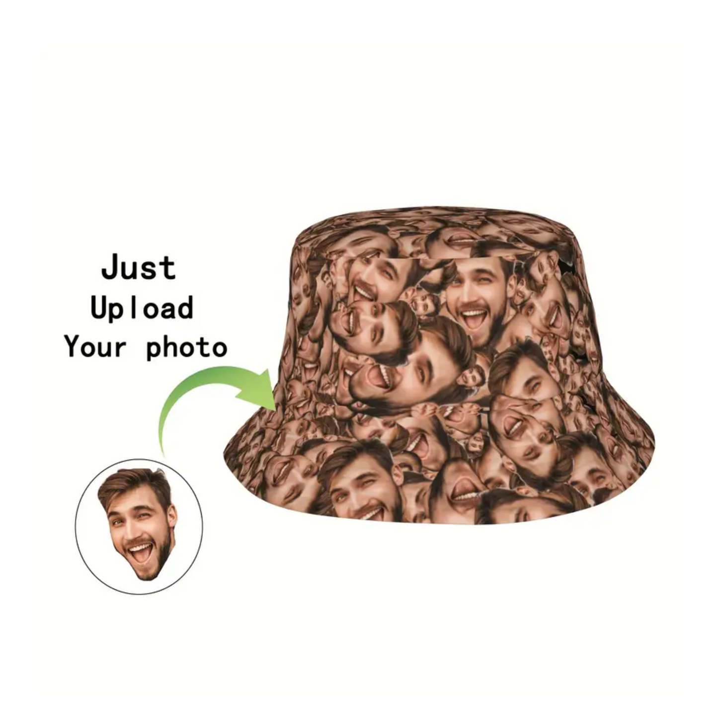 Custom Photo Bucket Hat - Personalised Beach Hat