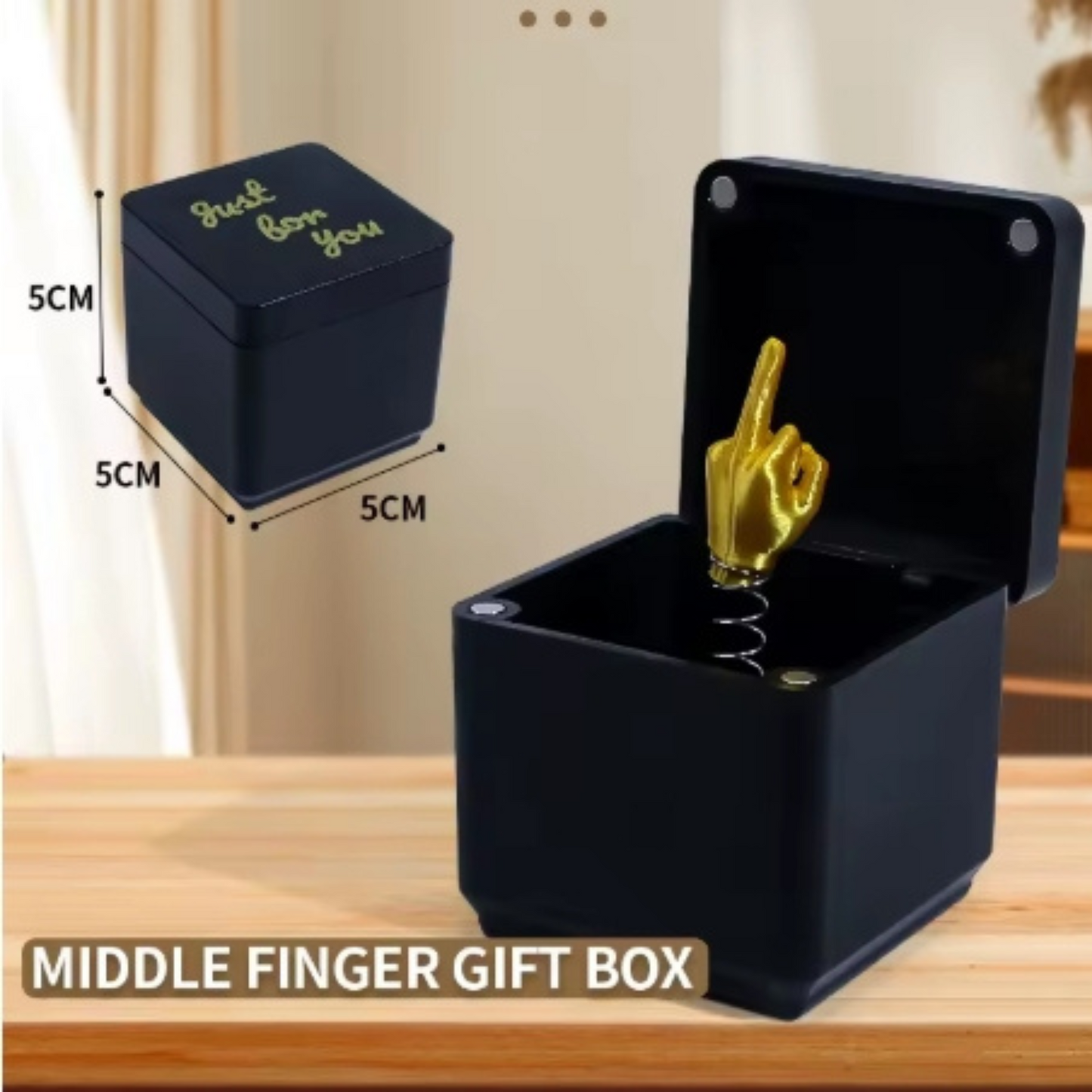 Pop-up Middle Finger Ring Gift Box - Ultimate Prank Gift
