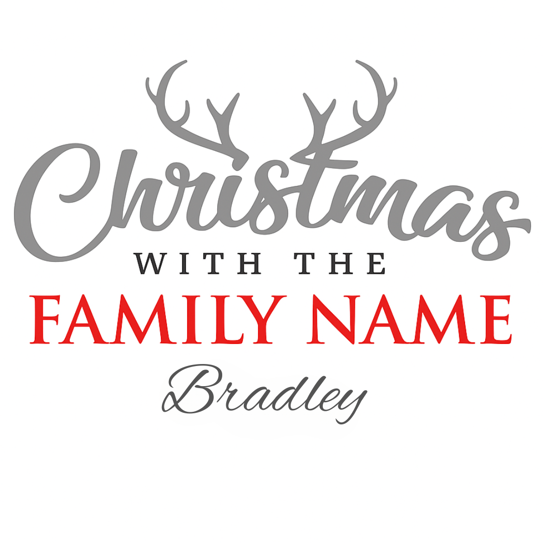 Personalised Custom Name Iron-on Christmas Vinyl Transfer