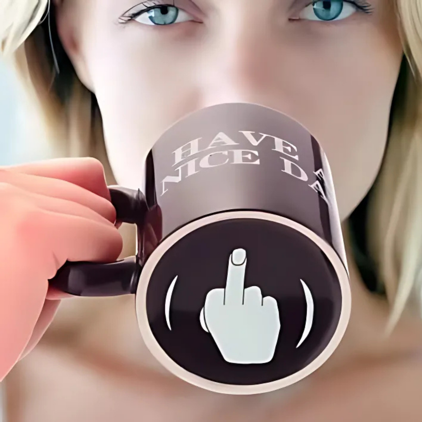 Have a Nice Day Middle Finger 10oz Mug - Cheeky Coffee Cup