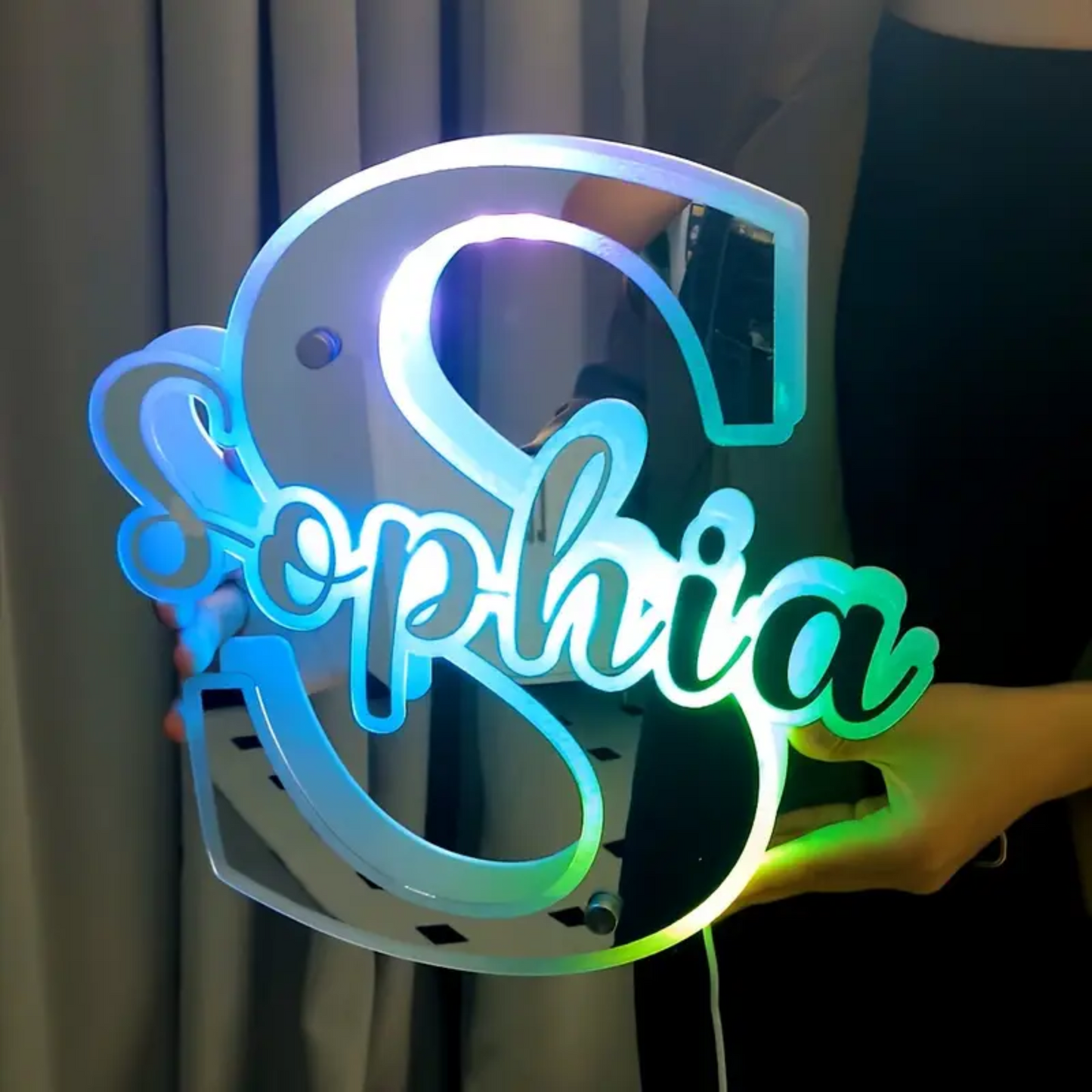 Custom Name LED Mirror Light