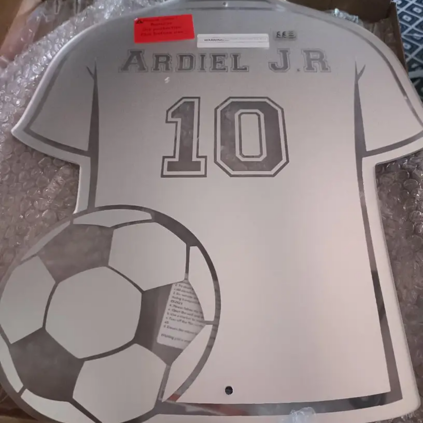 Personalised Football Shirt LED Light