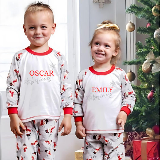 Personalised Custom Name 'Believes' Christmas Iron-on Vinyl Transfer