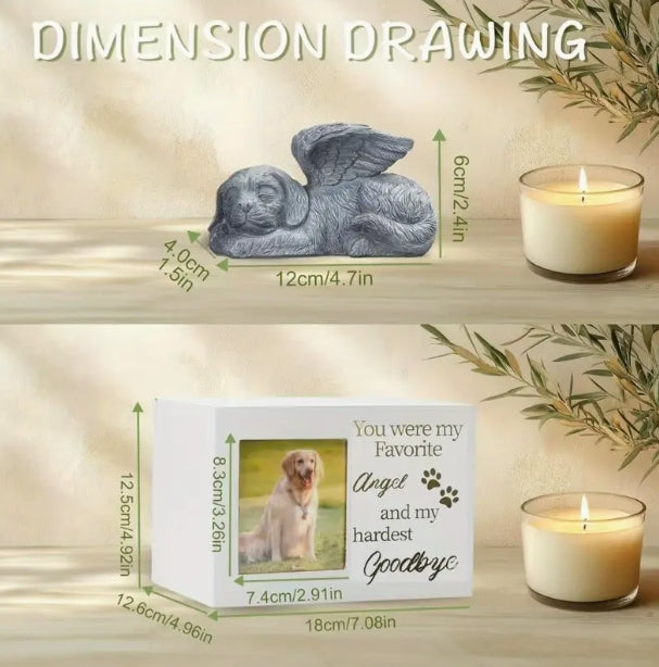 Wooden Engraved Pet Memorial Urn - A Beautiful Tribute to Your Beloved Companion