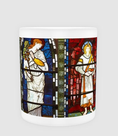 Mug featuring characters from the St. Dorothea and St. Theophilus
