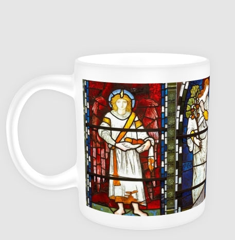 Mug featuring characters from the St. Dorothea and St. Theophilus