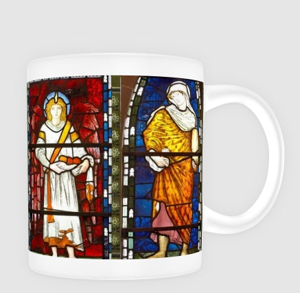 Mug featuring characters from the St. Dorothea and St. Theophilus