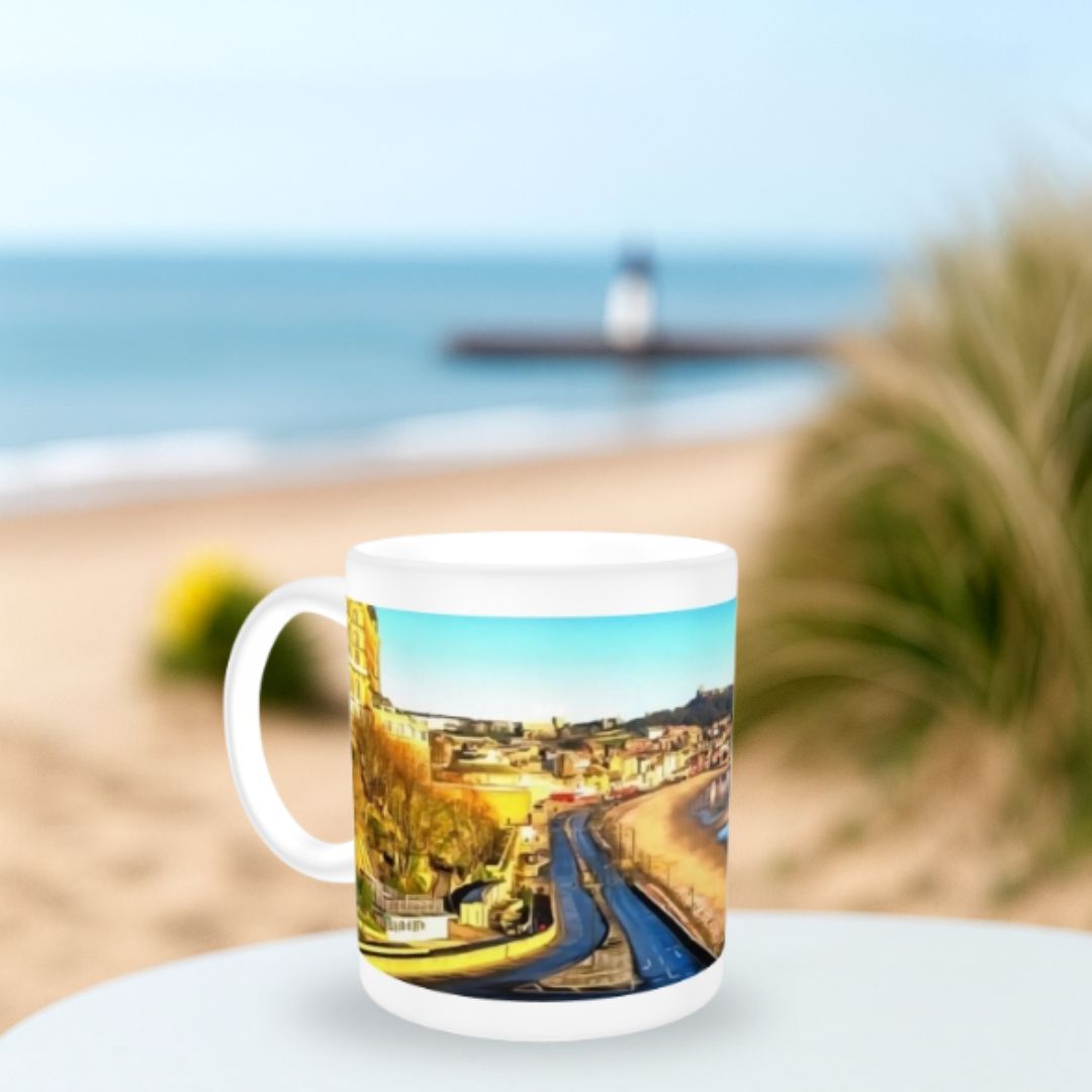 Scarborough 10 oz Premium Mug – South Bay Seafront Design