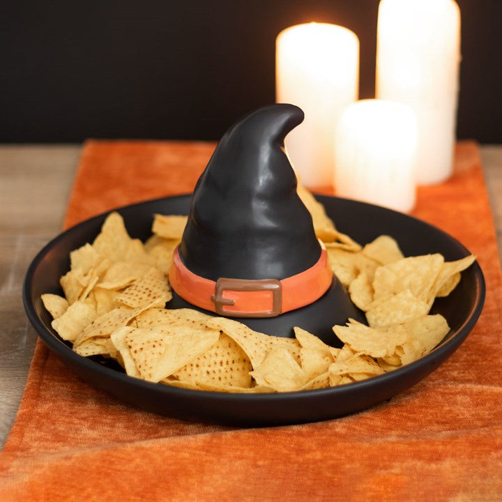Witches Hat Chip & Dip Dish - Spellbinding Halloween Serving