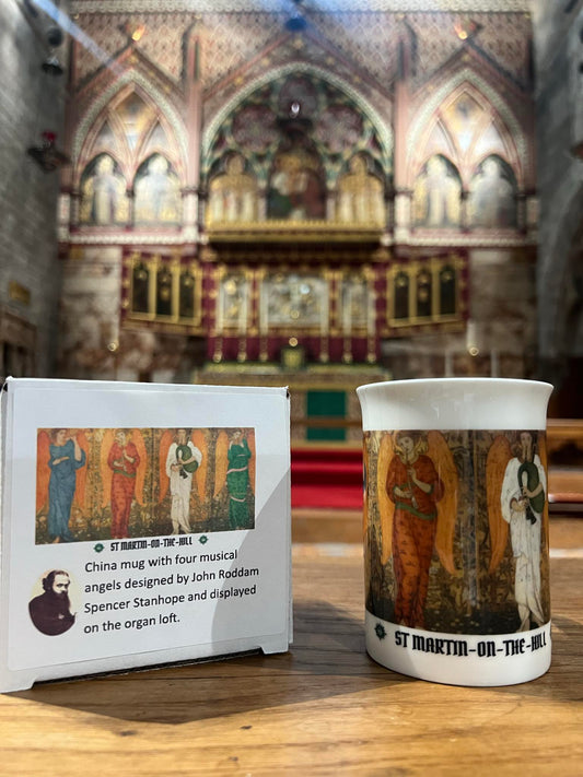 Four Musical Angels by John Roddam Spencer Stanhope Mugs