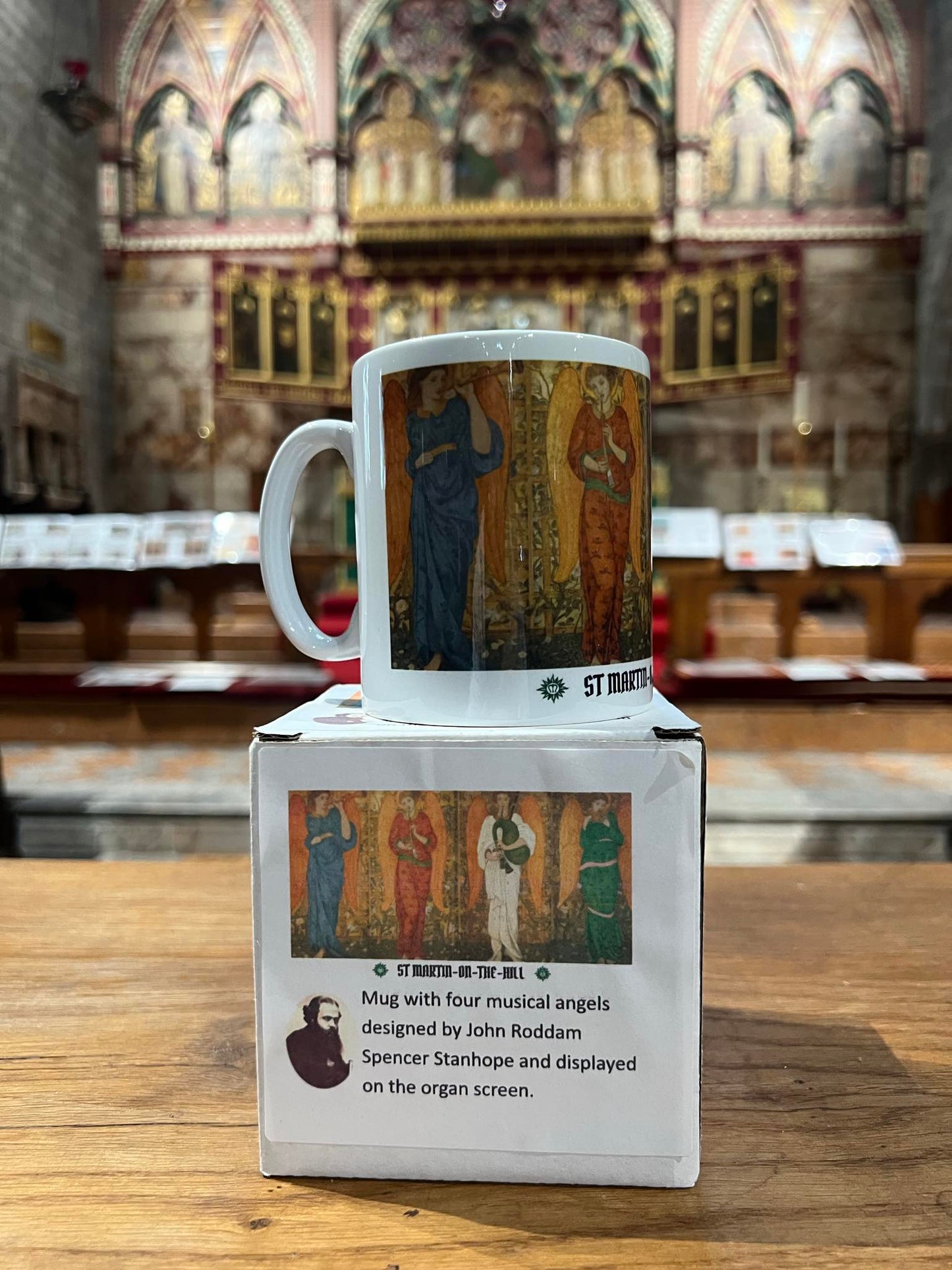 Four Musical Angels by John Roddam Spencer Stanhope Mugs